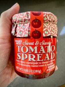 trader joe's tomato spread, tomato jam, how to make tomato jam, best tomato jam, how to use tomato jam