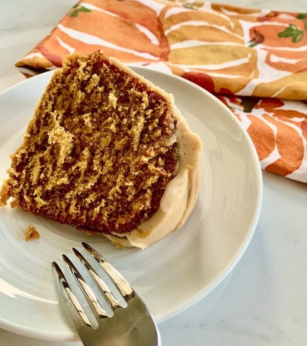 Easy Pumpkin Cake with Brown Butter Maple Icing