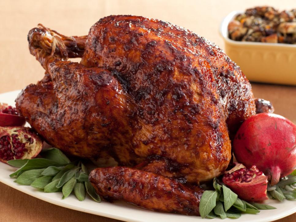 thanksgiving recipes turkey, glazed turkey recipe, molasses glazed turkey recipe, easy roast turkey recipe